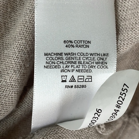 Express size S tan cotton and rayon cardigan sweater - Picture 8 of 8